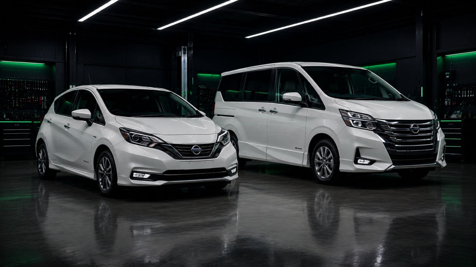 Nissan hybrid vehicles - Note e-Power, Serena